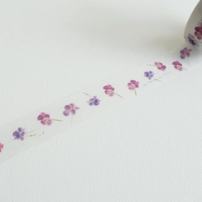 Yohaku Viola Washi Tape compact top
