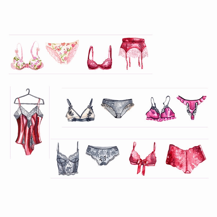 popular soft Lingerie Sleepwear Washi Tape