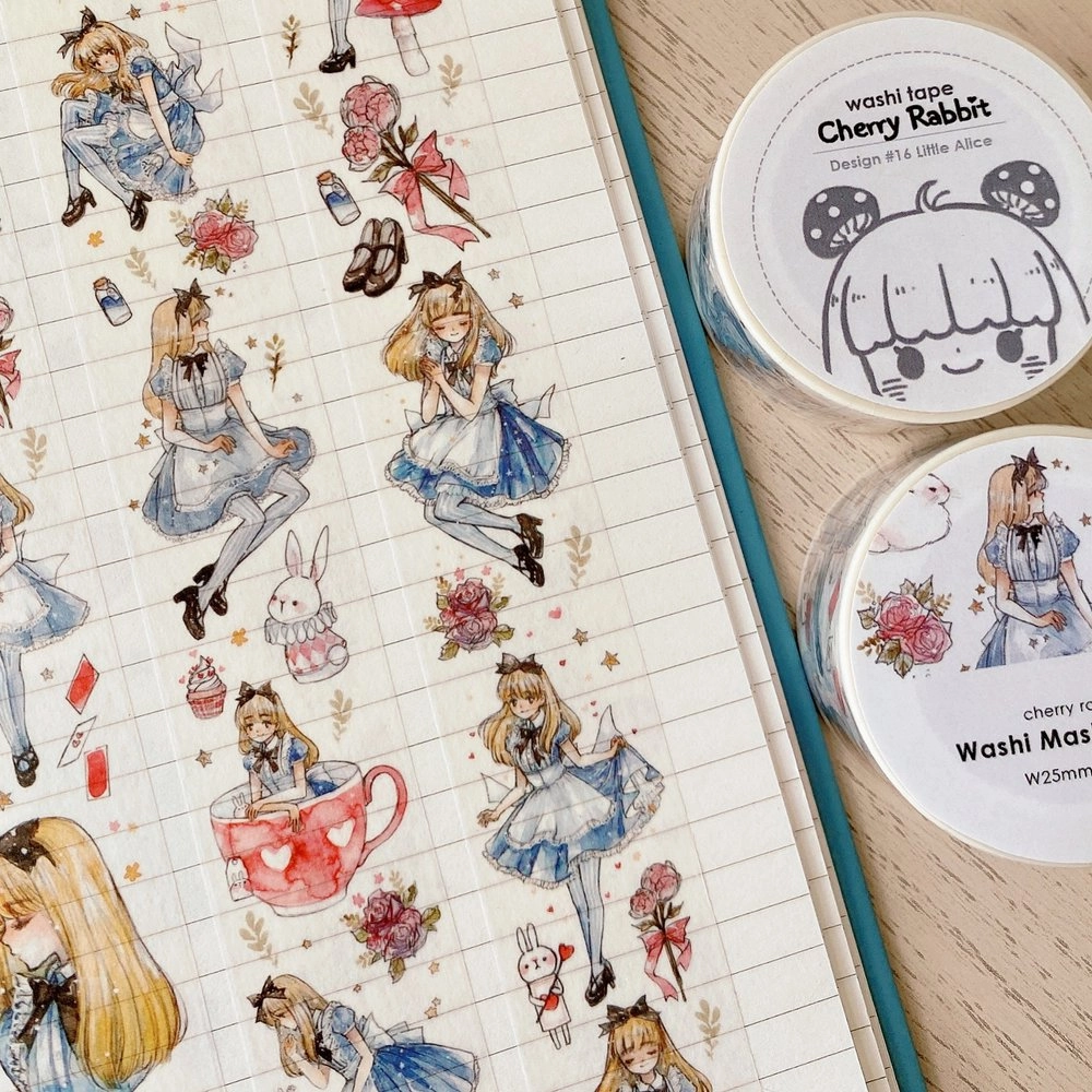 flat recycled Little Alice Washi Tape