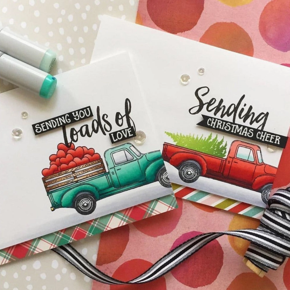 springloaded strong Little Pickup - 4X6 Stamp Set