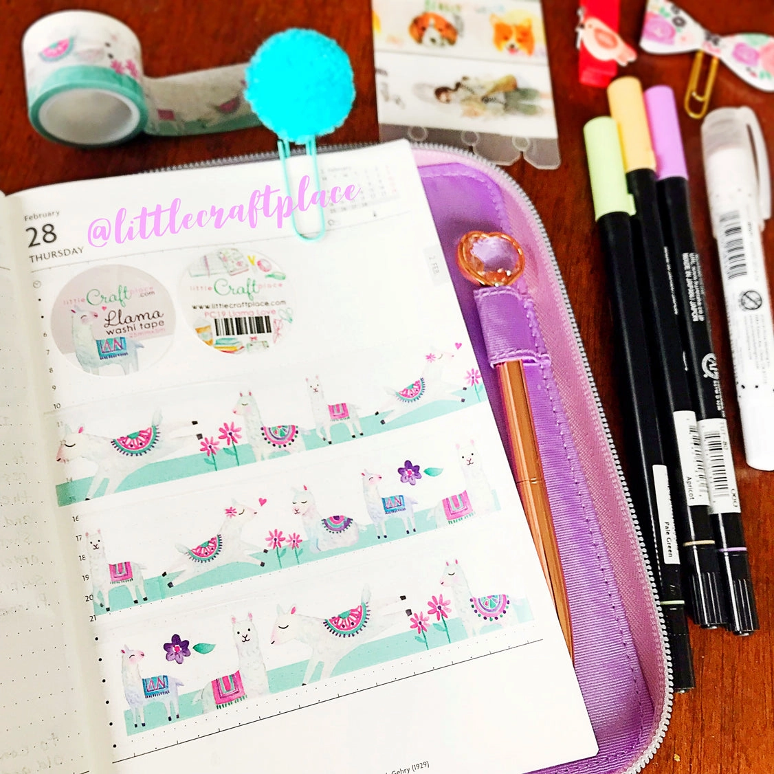 daily economical Llama Washi Tape