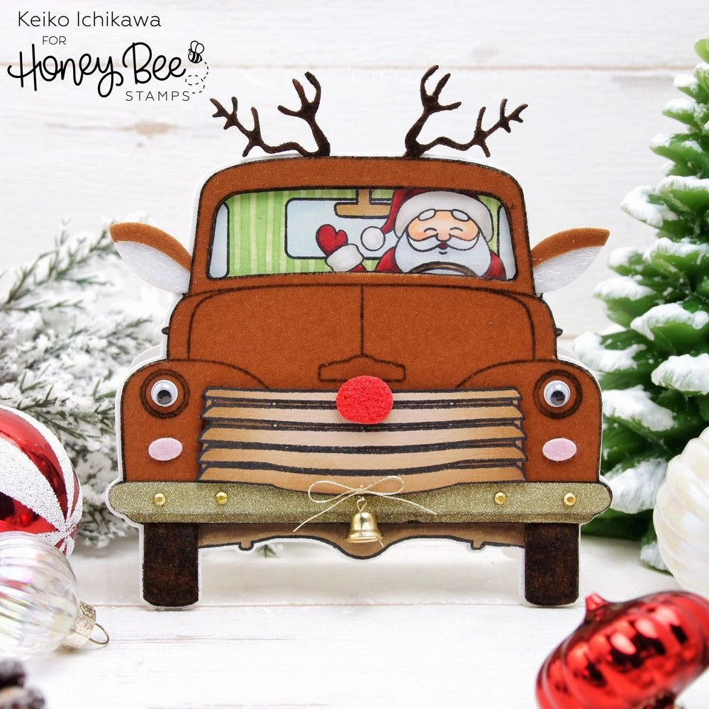Loads Of Holiday Cheer - 6X8 Stamp Set rubber