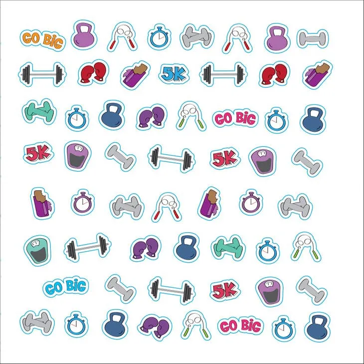 Plan It! A Sticker Book For All Your Productivity Needs (2500 Stickers) seasonal