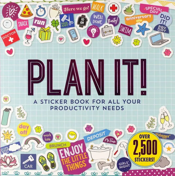 exclusive bronze Plan It! A Sticker Book For All Your Productivity Needs (2500 Stickers)