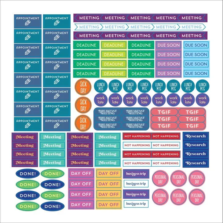versatile Plan It! A Sticker Book For All Your Productivity Needs (2500 Stickers)