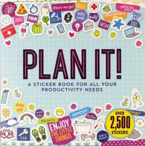 Plan It! A Sticker Book For All Your Productivity Needs (2500 Stickers) multipurpose