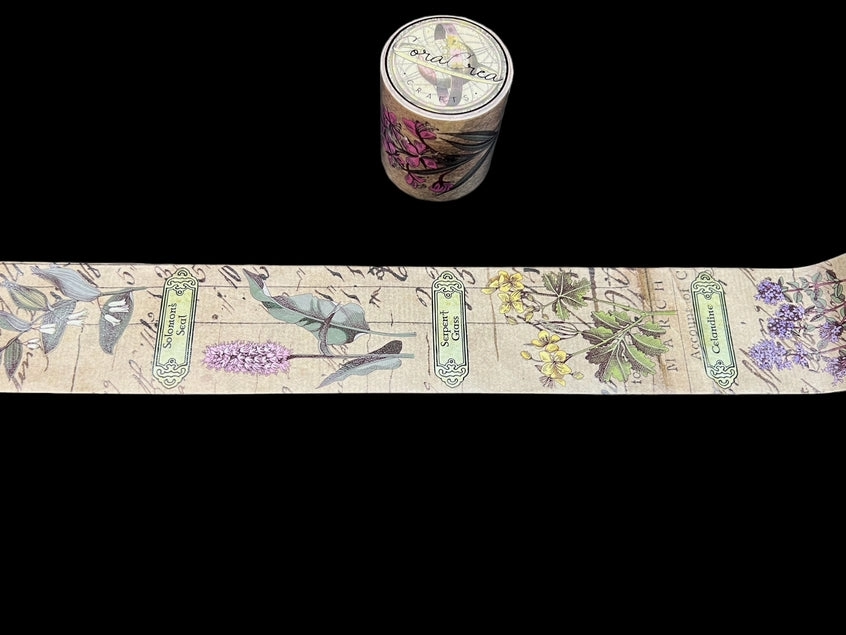 vegan Apothecary Flower Washi Tape