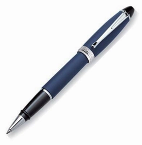 Aurora Ipsilon Satin Blue Rollerball Pen versatile
