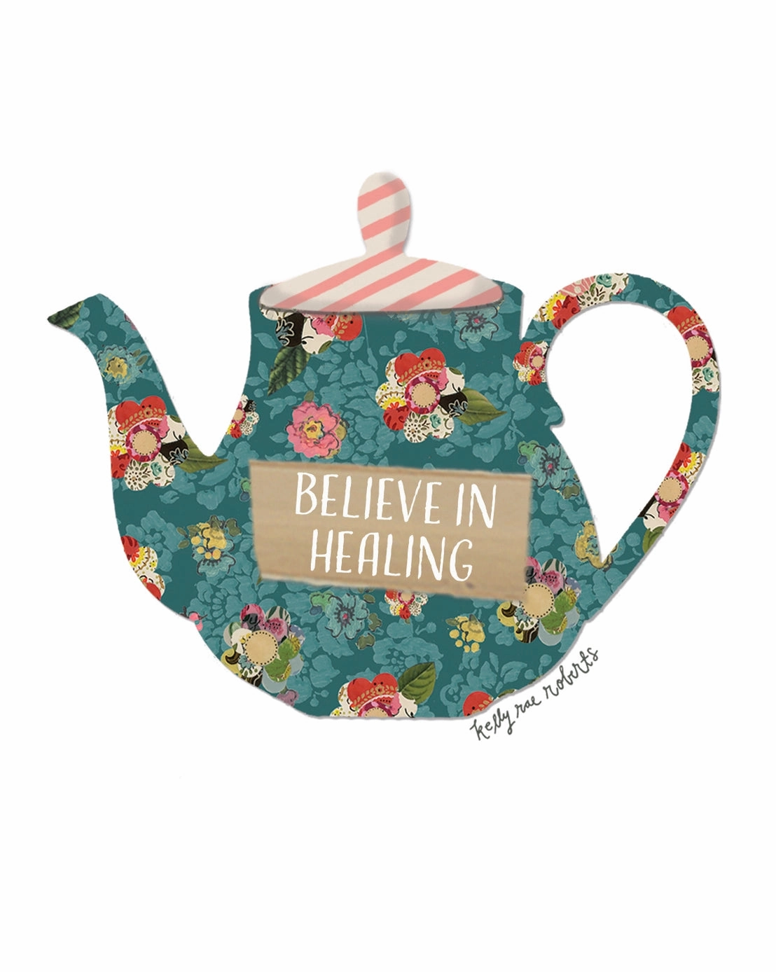 Believe In Healing Vinyl Sticker rugged bronze