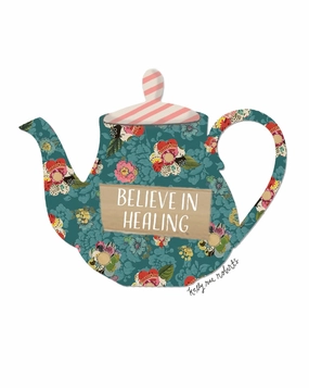 Believe In Healing Vinyl Sticker rugged bronze