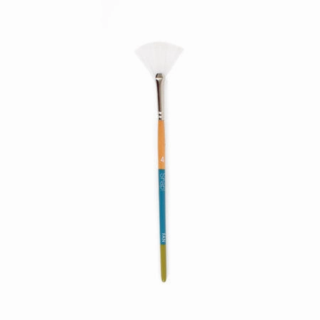 Fan Synthetic Bristle Paintbrush portable