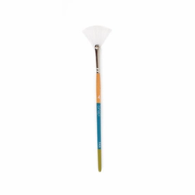 Fan Synthetic Bristle Paintbrush portable