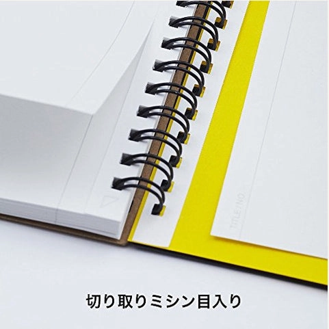 daily Mnemosyne Spiral Bound N183A A5 Blank Notebook- 8.25X5.8 Inches