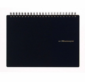 cotton cool Mnemosyne Spiral Bound N183A A5 Blank Notebook- 8.25X5.8 Inches