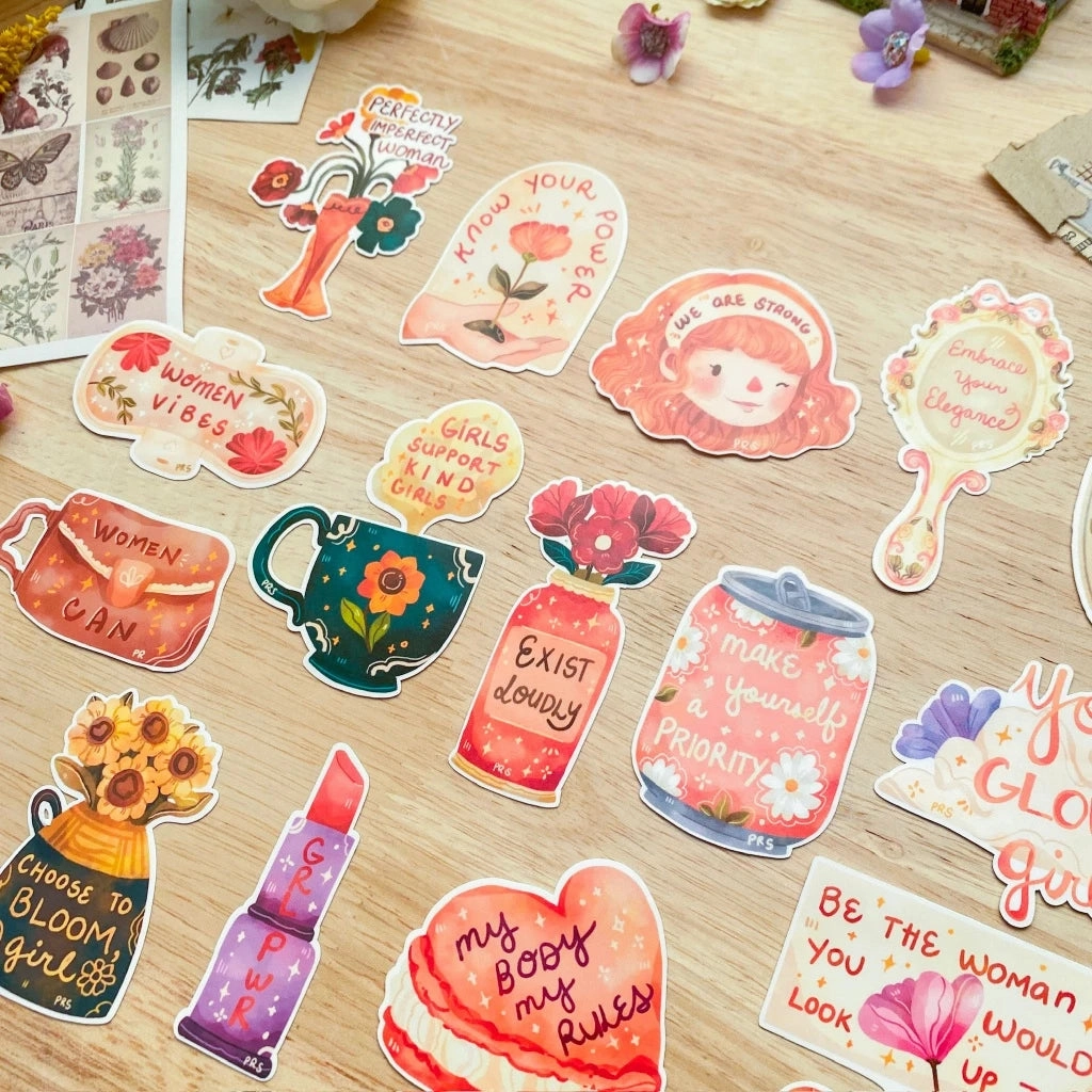 seasonal Paperaicashop Feminist Sticker Pack