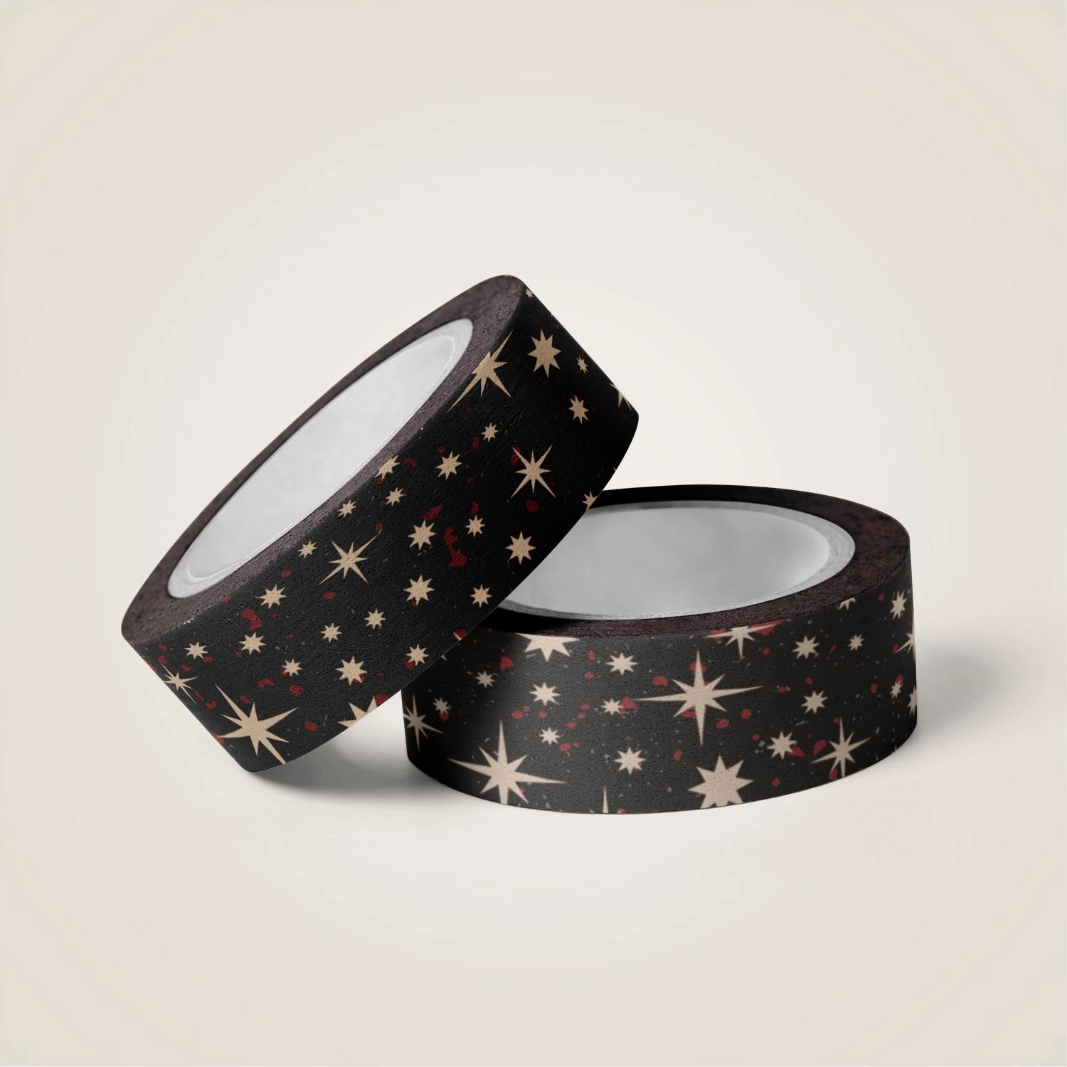 flexible Peppermint Stars Washi Tape