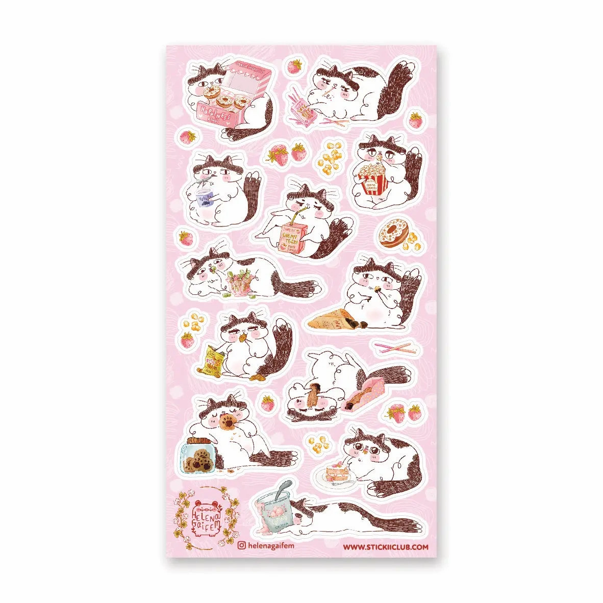 cool wide Sassy Snack Time Sticker Sheet