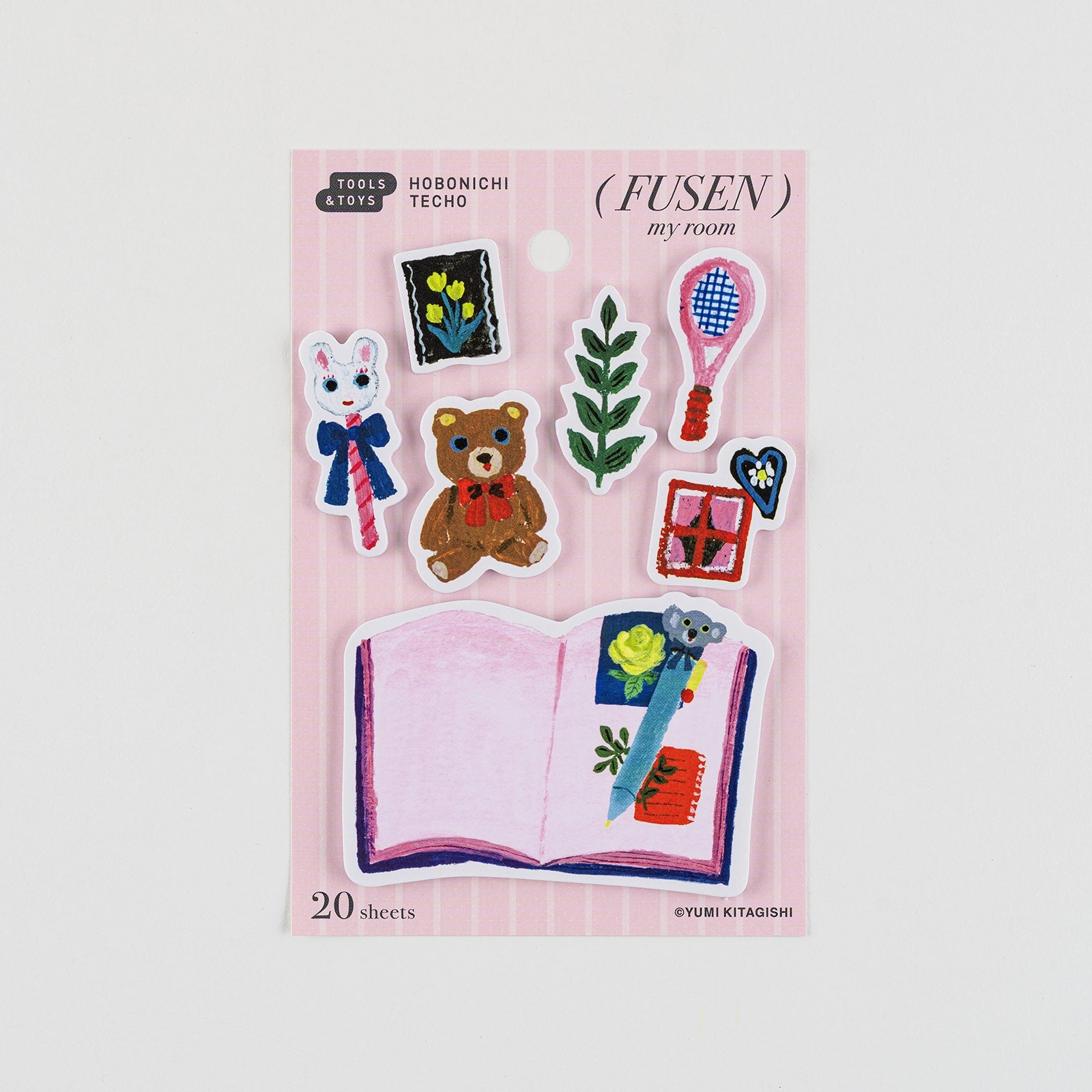 steel Yumi Kitagishi Hobonichi Sticky Note Tabs - My Room