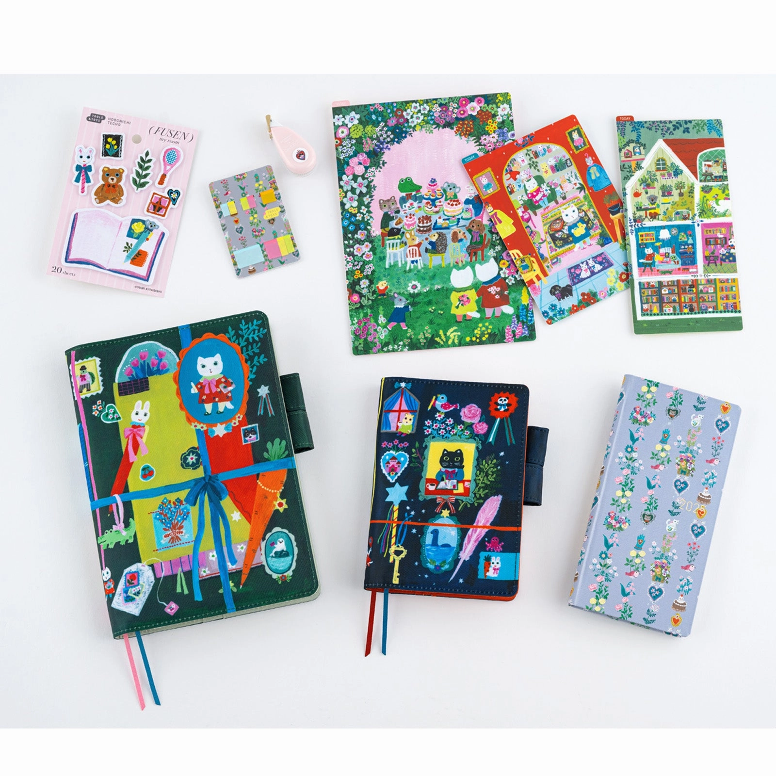 Yumi Kitagishi Hobonichi Sticky Note Tabs - My Room locking steel