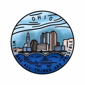 professional 50 States Circles - 2X2 Stamp Set - Ohio
