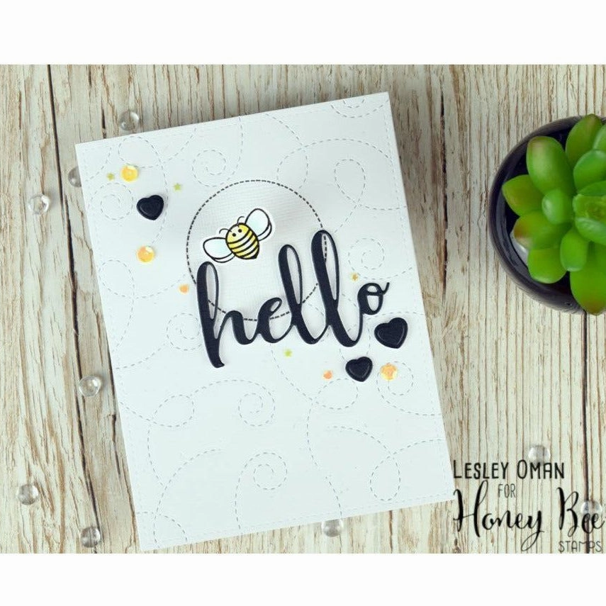 heatproof giant Busy Bees - 4X6 Stamp Set