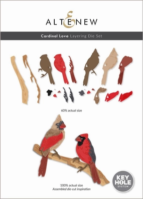 latest Cardinal Love Layering Die Set