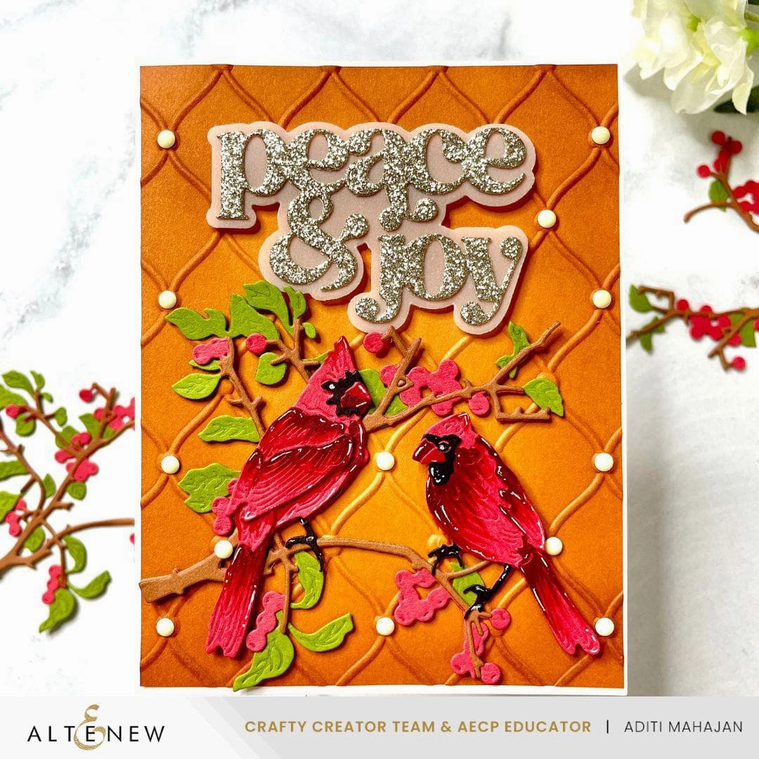slim expandable Cardinal Love Layering Die Set
