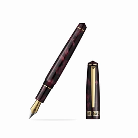 Laban Rosa Burgundy Fountain Pen eco pack