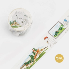 pastel economical Memories Of Travel Washi Tape