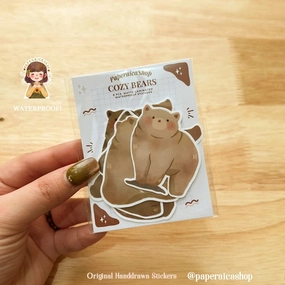 Paperaicashop Cozy Bears Sticker Pack matte