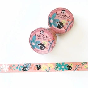 Pink Florals Soot Balls Washi Tape gift