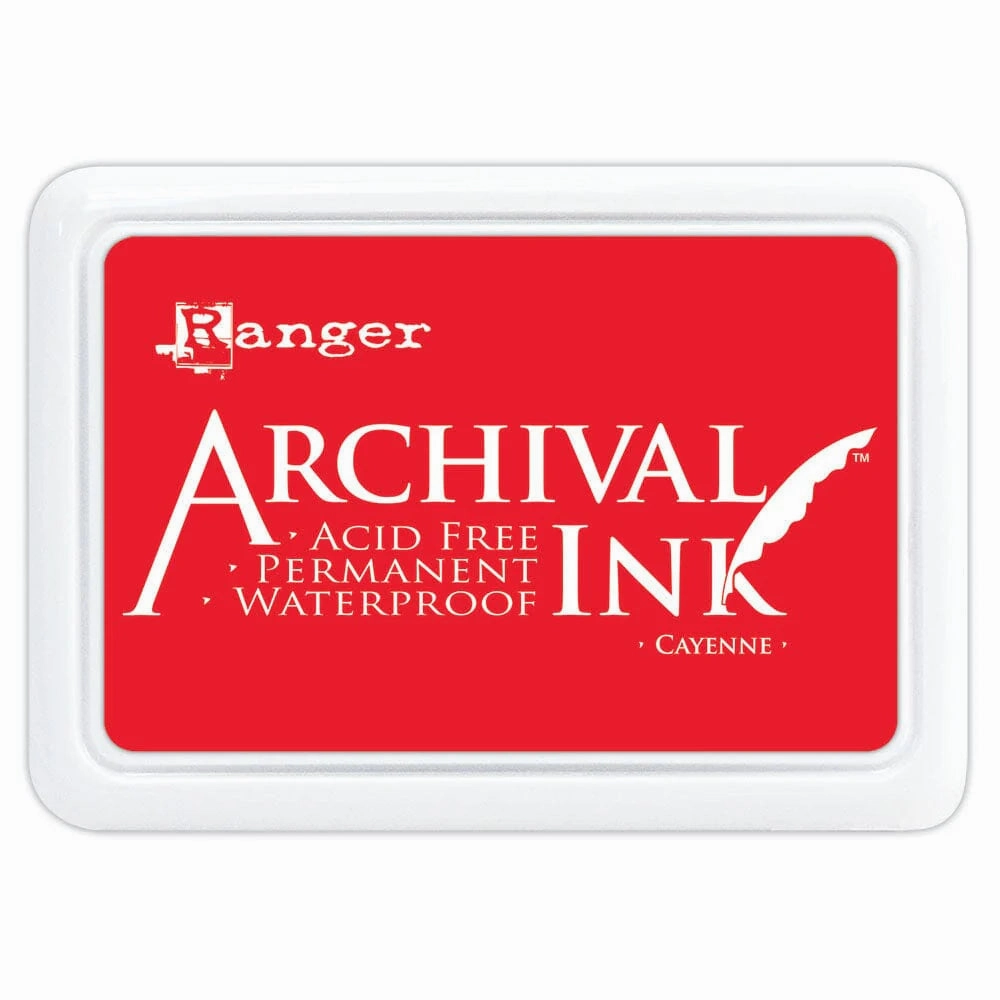biodegradable bold Ranger Archival Ink Pad - Cayenne