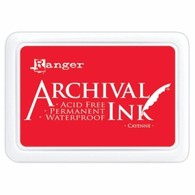 biodegradable bold Ranger Archival Ink Pad - Cayenne