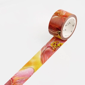 Watercolor Flower Utsukinko Tulip Washi Tape Bgm vintage