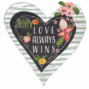professional Love Always Wins Vinyl Sticker