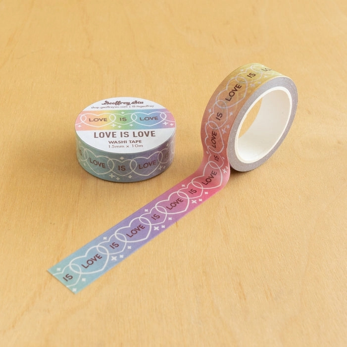 Love Is Love Washi Tape warm