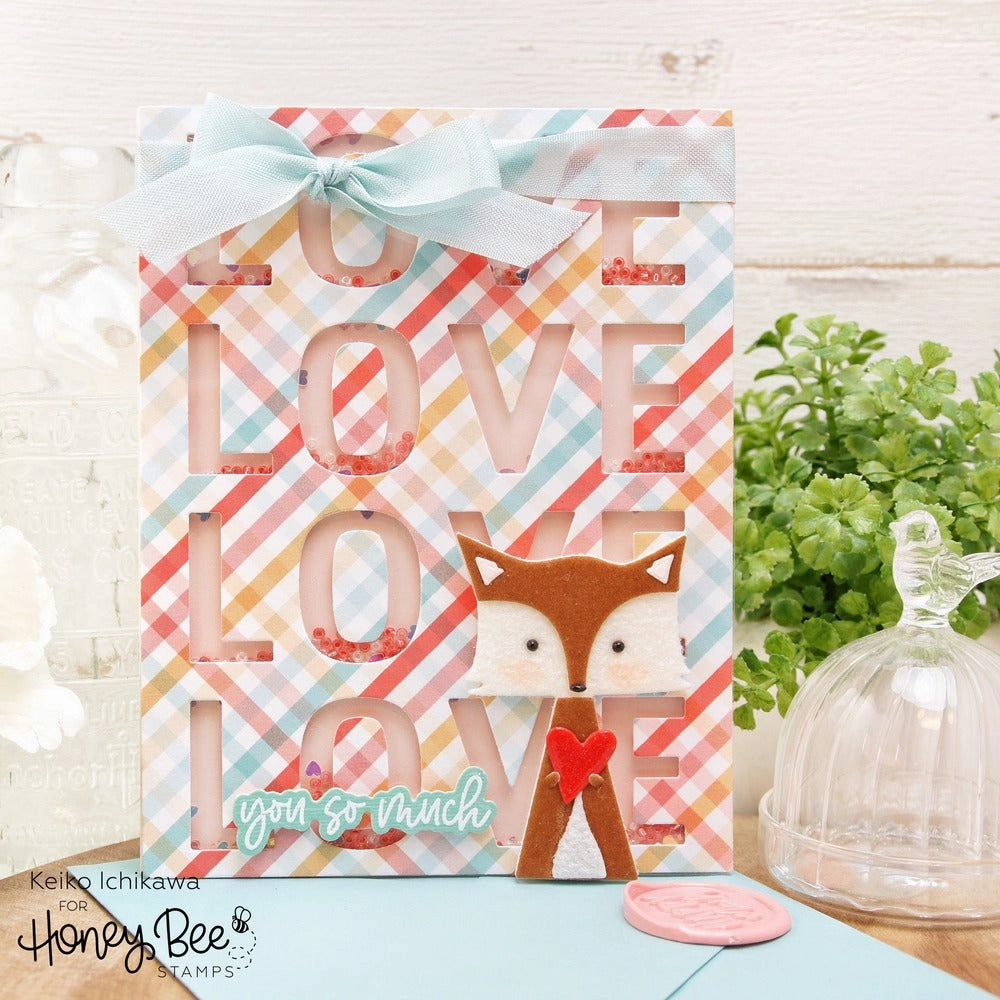 loose warm Love Love Love - 4X5 Stamp Set - Retiring