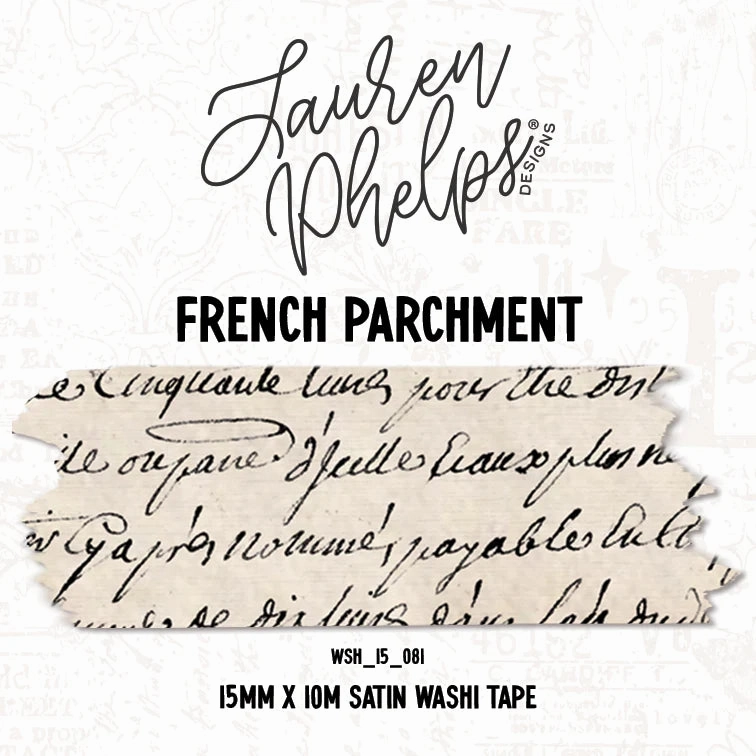 round Lpd French Parchment 15Mm Washi