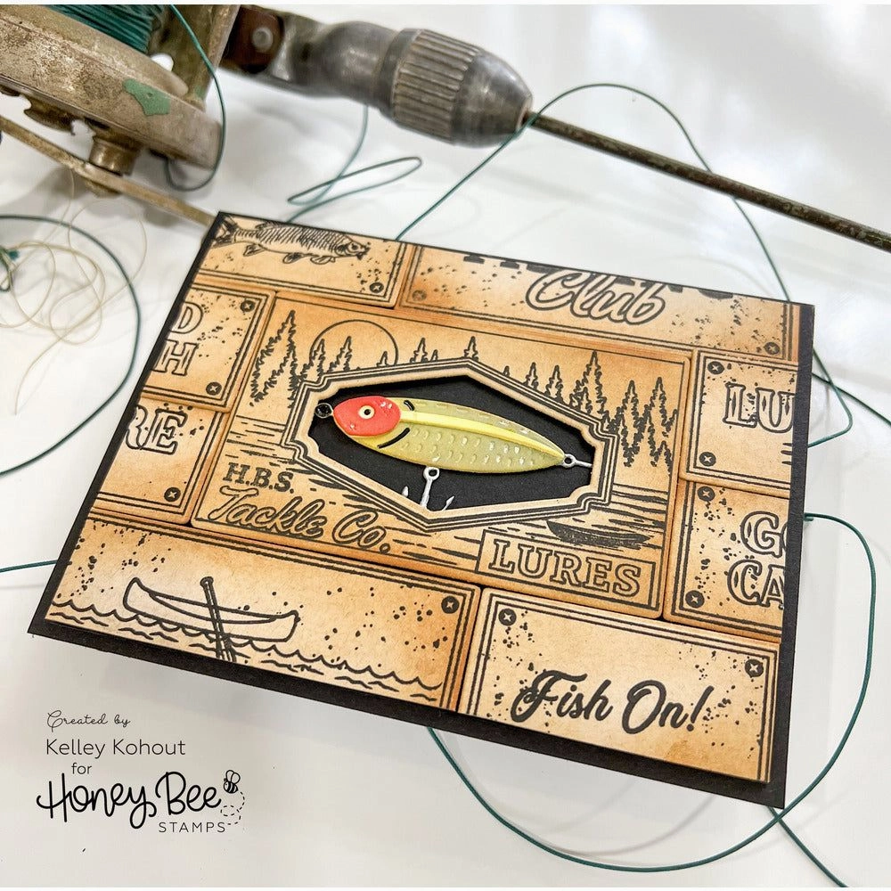 modern Lucky Lures - 6X8 Stamp Set