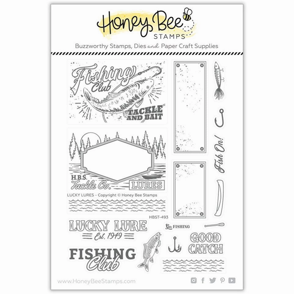 multipurpose Lucky Lures - 6X8 Stamp Set