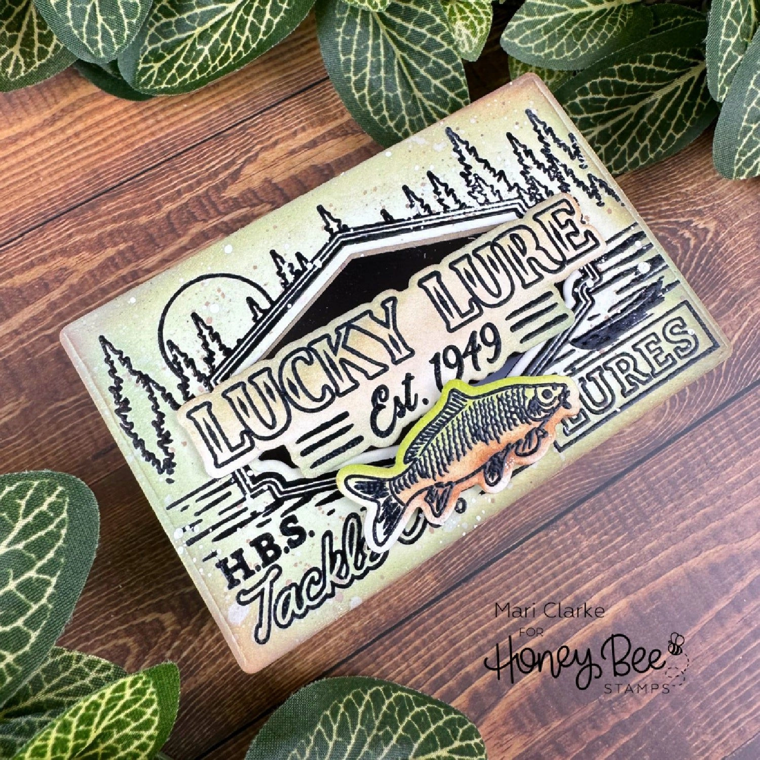 foldable valuable Lucky Lures - 6X8 Stamp Set