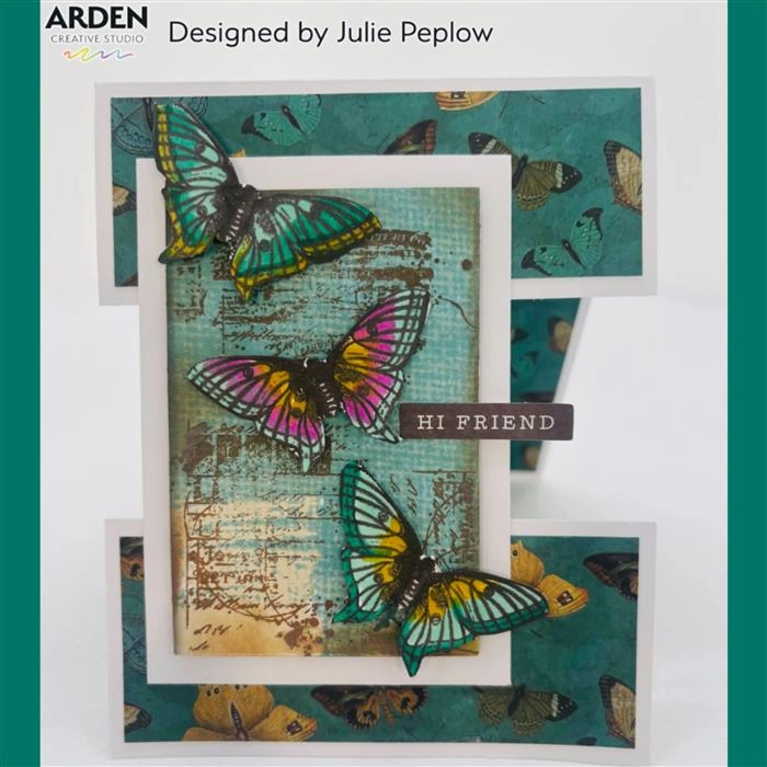 square popular Arden Creative Studio Maker Series Artful Ledgers 01 4 In X 6 In Stamp Set