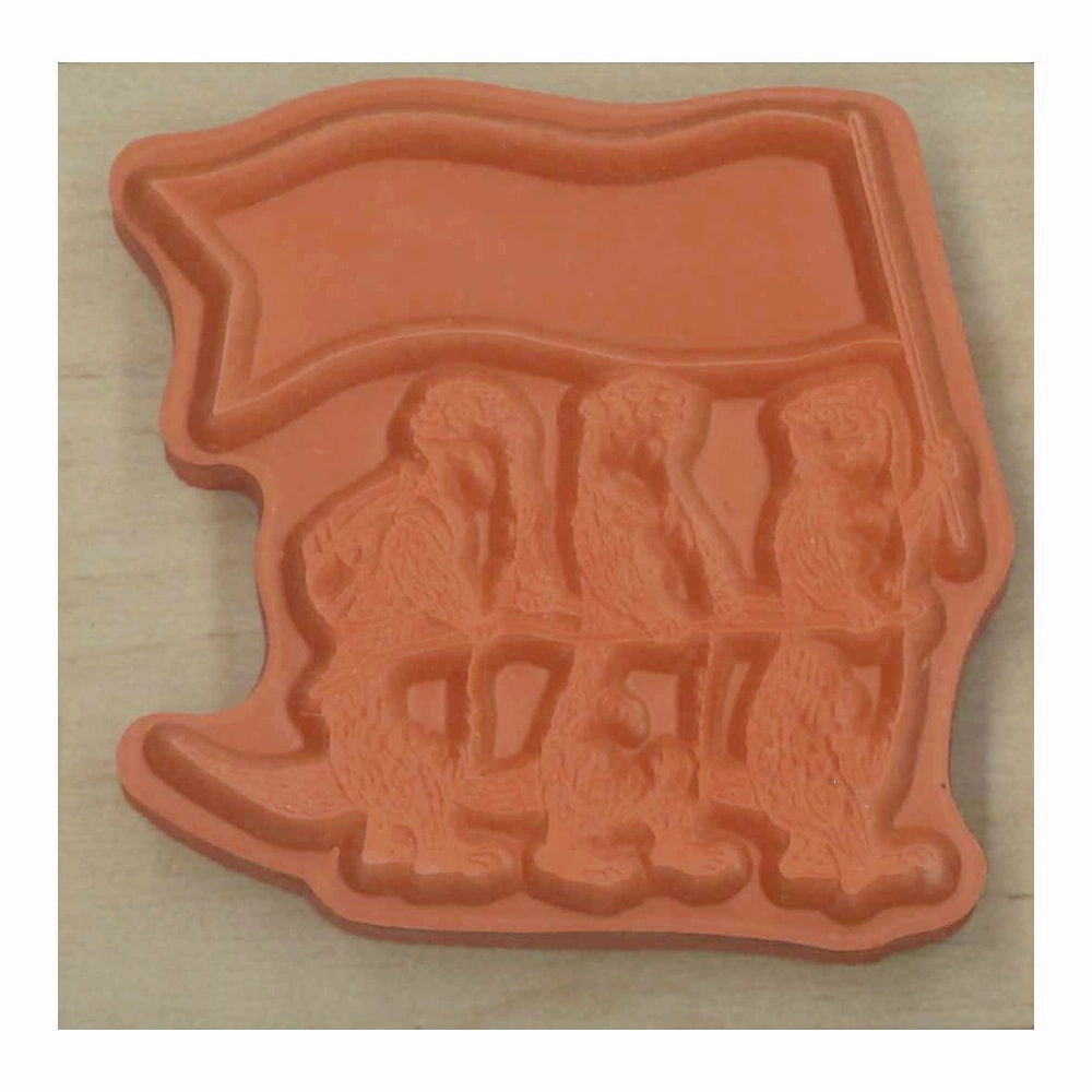 Asian Small-Clawed Otter Rubber Stamp new pastel