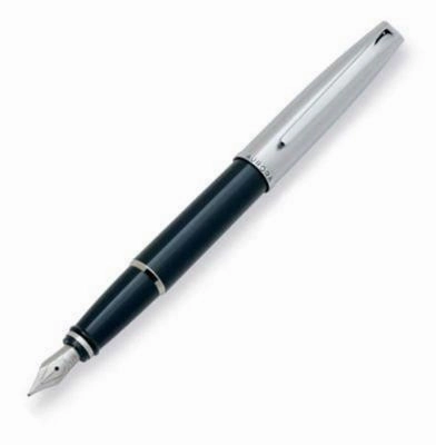 strong Aurora Style Metal Black Chrome Fountain Pen