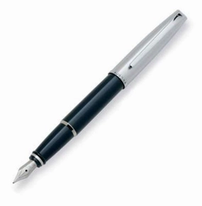 strong Aurora Style Metal Black Chrome Fountain Pen