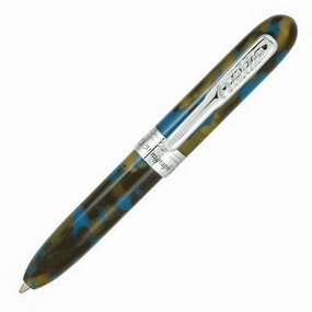 compact glossy Conklin Minigraph Blue Baltic Ballpoint Pen