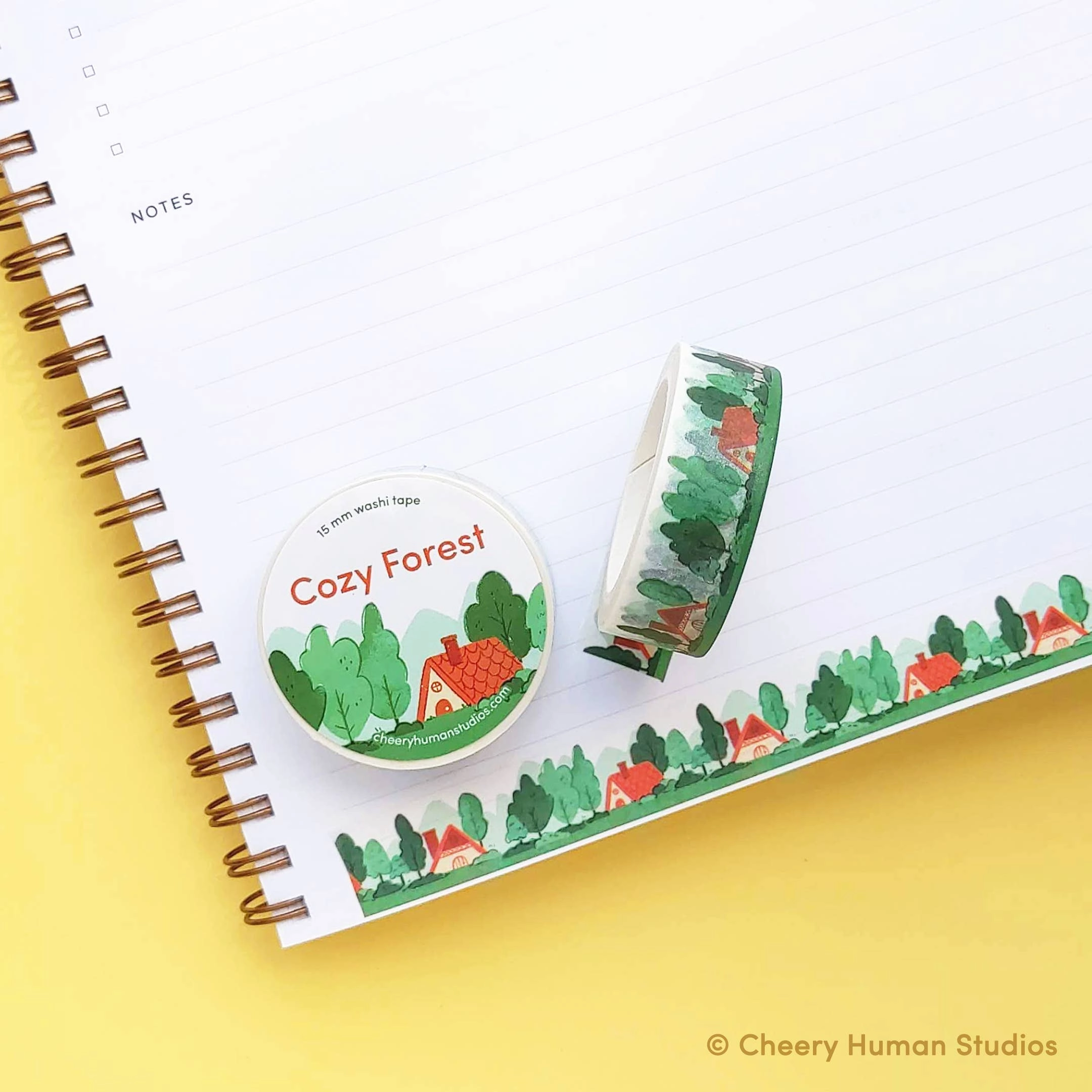 Cozy Forest Washi Tape nonslip paper