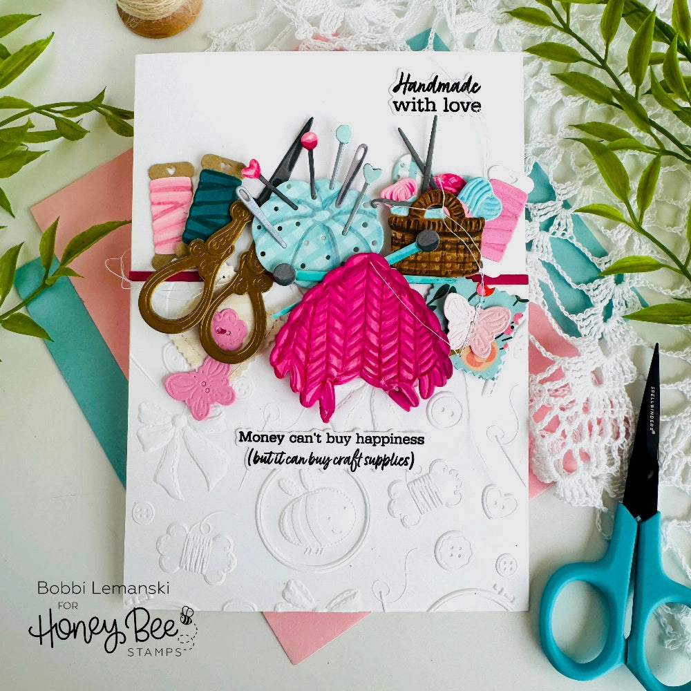 biodegradable Crafty Friends - 6"X6" Stamp Set