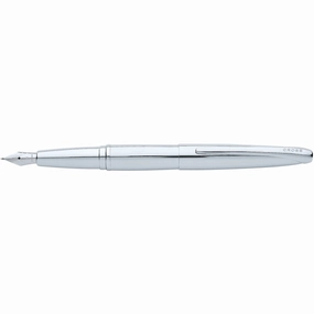 Cross Atx Pure Chrome Fountain Pen multipack