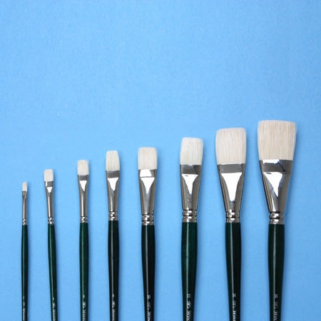 Hog Bristles Short Flat Paintbrush loose budget